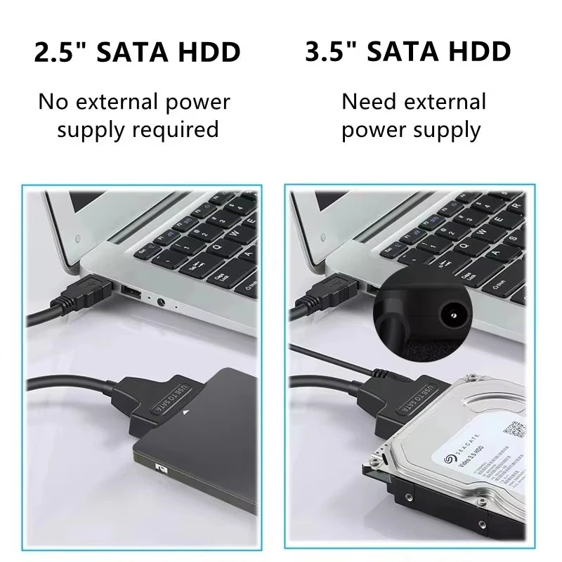 USB 3.0 to SATA Drive Adapter - Power Options