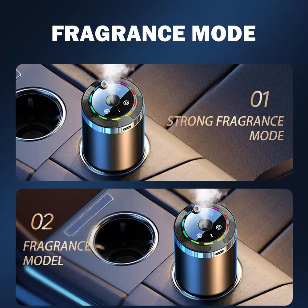 Diffuseur d’air automobile Humidificateur 5 Modes Diffuseur d’arôme pour voiture, purificateur d’air, Bureau, Chambre, Longue durée