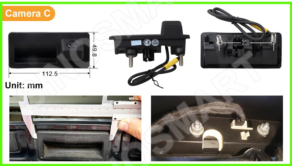 Dynamic Trajectory Reverse Camera for MQB Vehicles