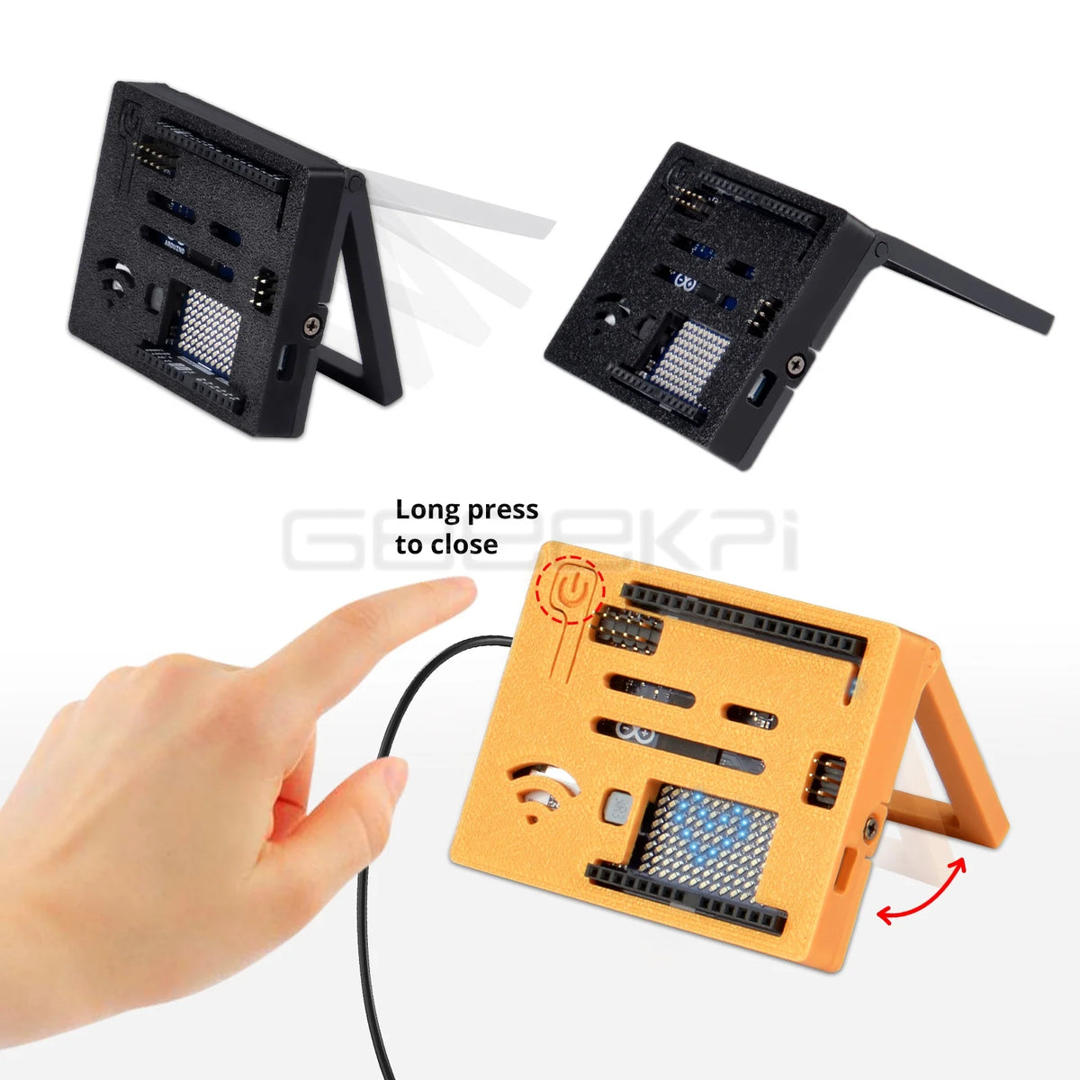 3D-Printed Case for Arduino UNO Q