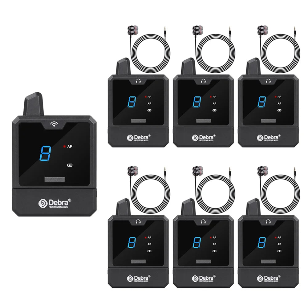 Debra Audio IEM Er-Mini Wireless In-Ear Monitor System Protable Li-on Rechargeable For Audio Professional Stage Monitoring 