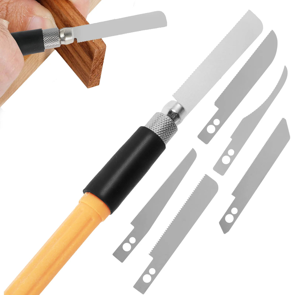 Mini Hand Saw with Eight Replaceable Blades