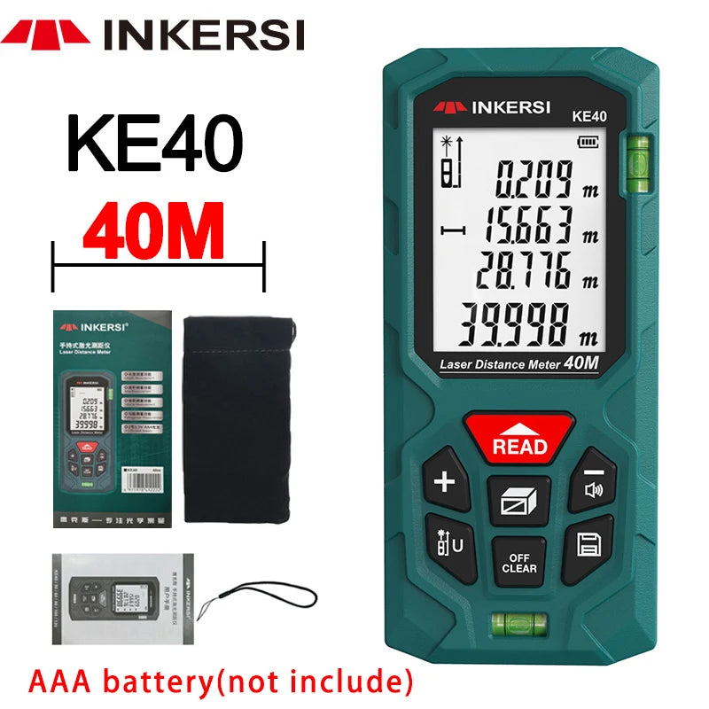 KE Series Red Laser Distance Meter, 40–120 m Options
