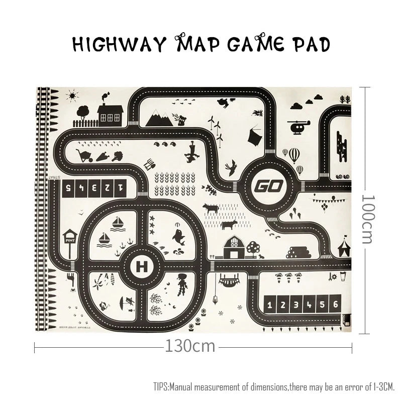 City Road Map Carpet Play Mat 🗺️ 