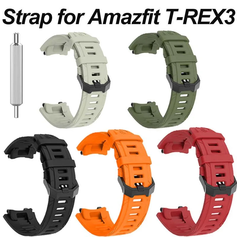 Bracelete de silicone de substituição para Amazfit T-Rex 3
