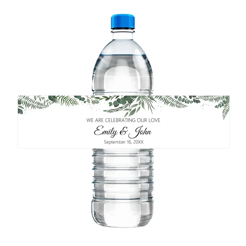30 Personalized Bottle Labels with Decorative Designs