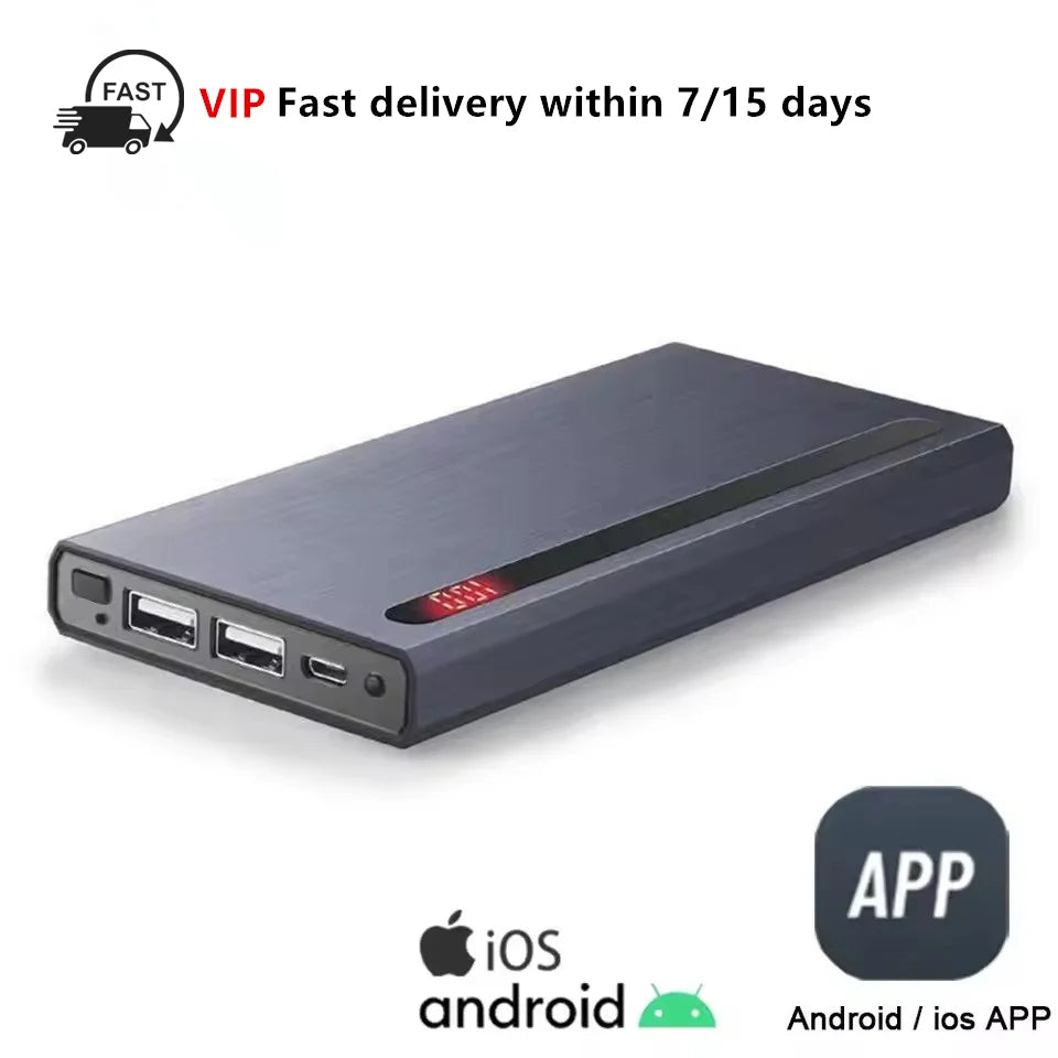 WiFi Power Bank Hidden Camera with Wireless Charging for iOS Android