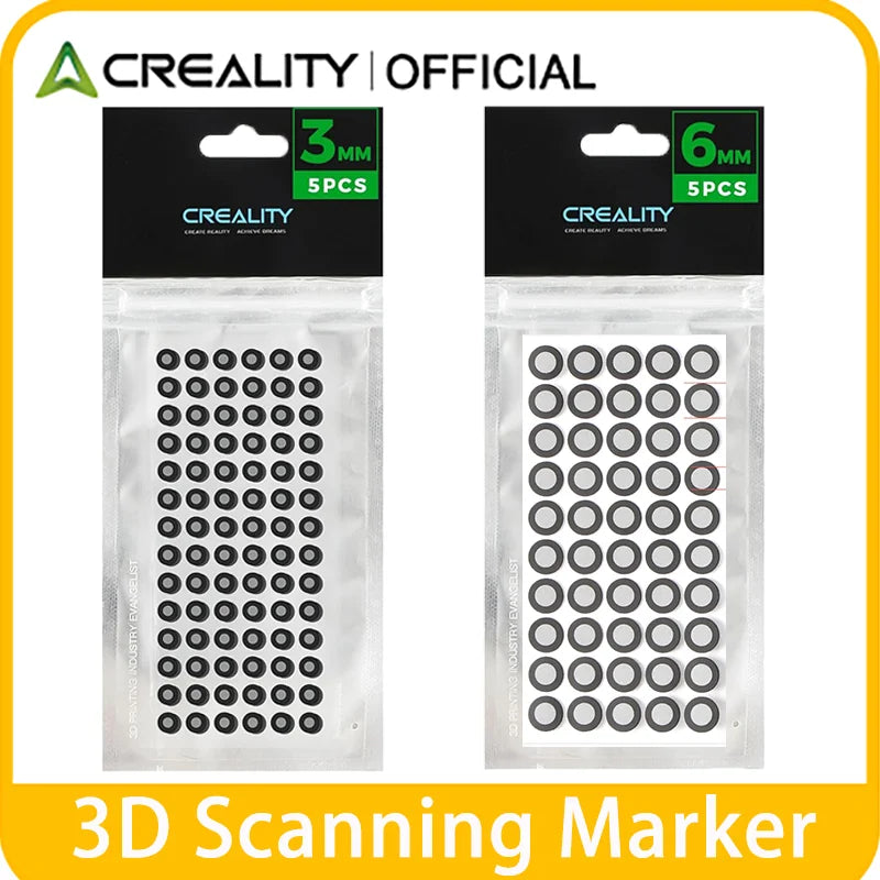 Adhesive 3D Scanner Tracking Dots - Size Options