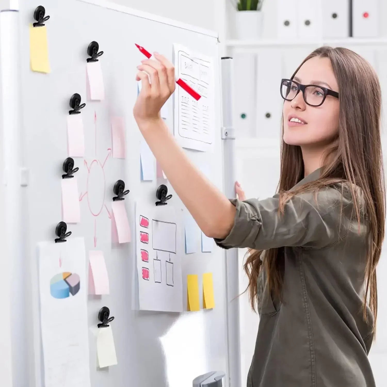 Strong Magnets Magnetic Clips Bulldog Clips Heavy Duty Magnetic Clips Perfect for Whiteboard Magnets Photo Displays Home 