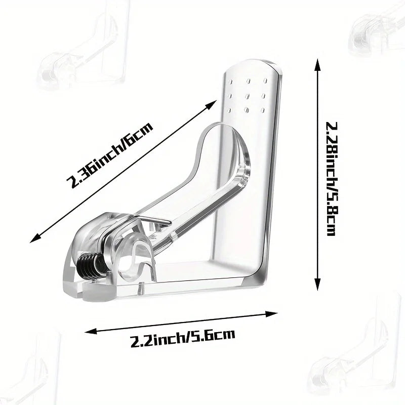 5 Clear Tablecloth Clips with Spring Clamp Grip