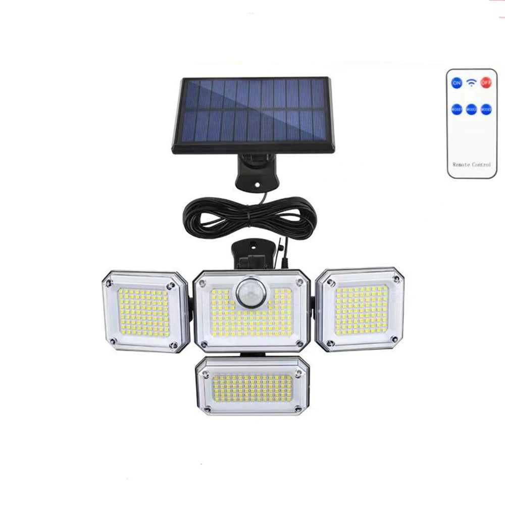 Luz solar exterior com sensor de movimento