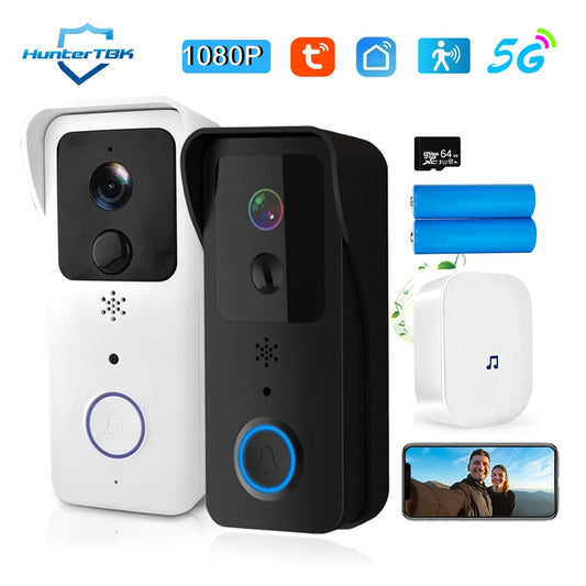 5G 2.4G WiFi Video Doorbell 1080P Tuya Smart Outdoor Wireless Intercom Waterproof Wireless Camera Ringing Bell Spy-shop.com