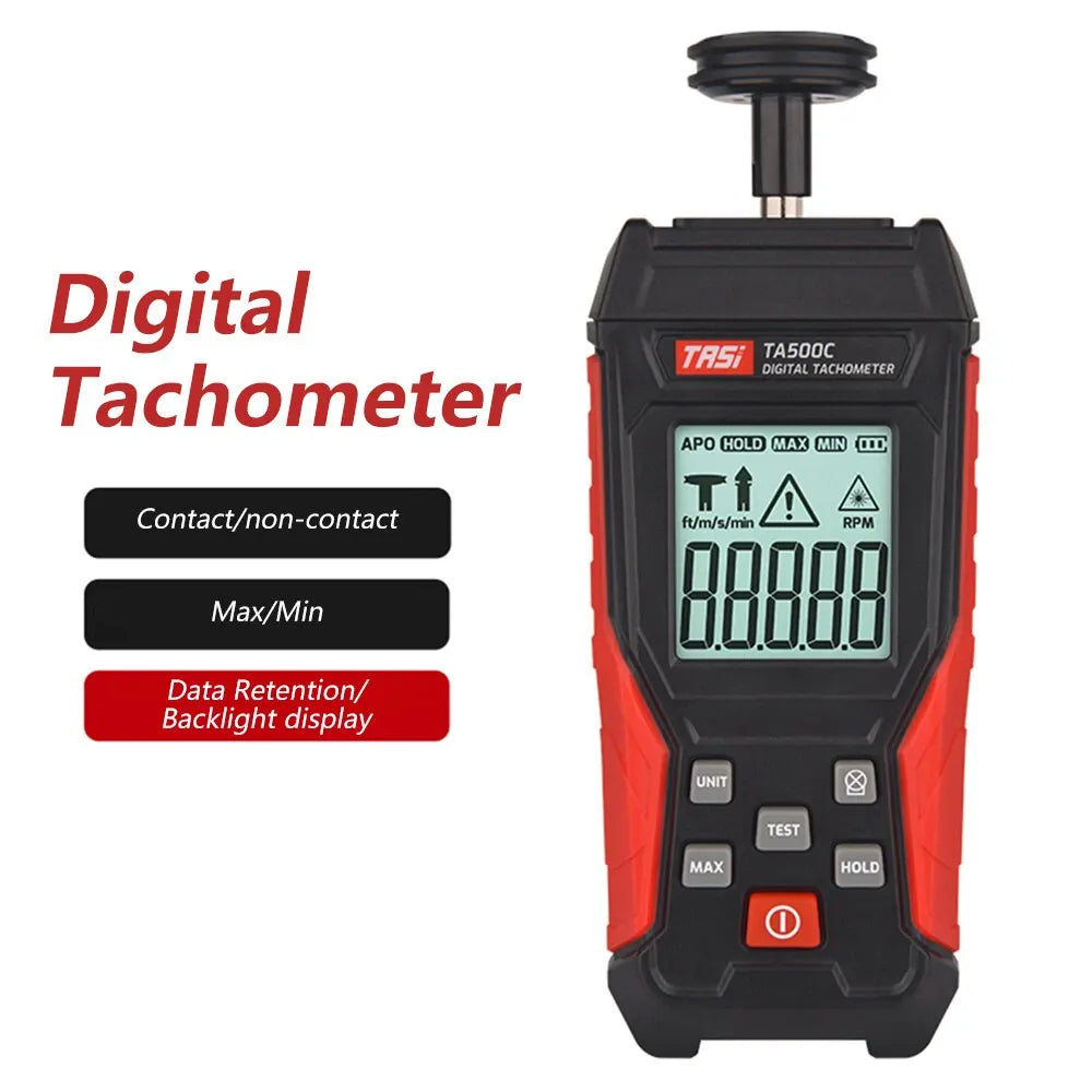 TA500A/B/C Digital Tachometer, Contact & Optical Options