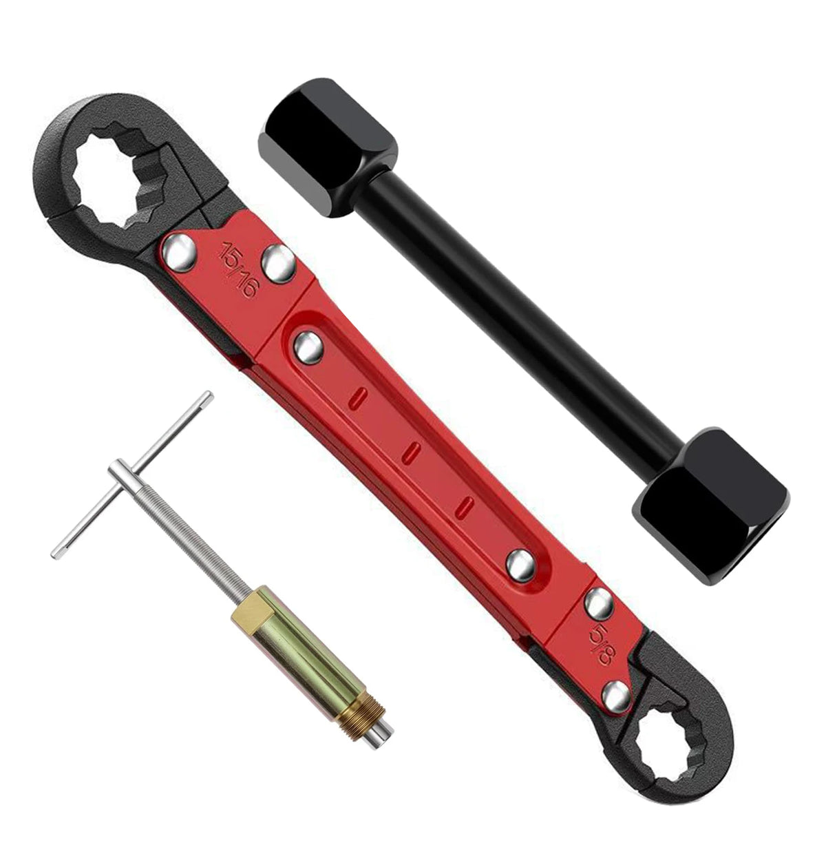 Three-Piece Plumbing Wrench and Sleeve-Puller Kit