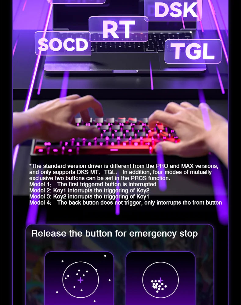 AULA WIN60 WIN68 HE Esports magnetyczna klawiatura gamingowa z przełącznikami