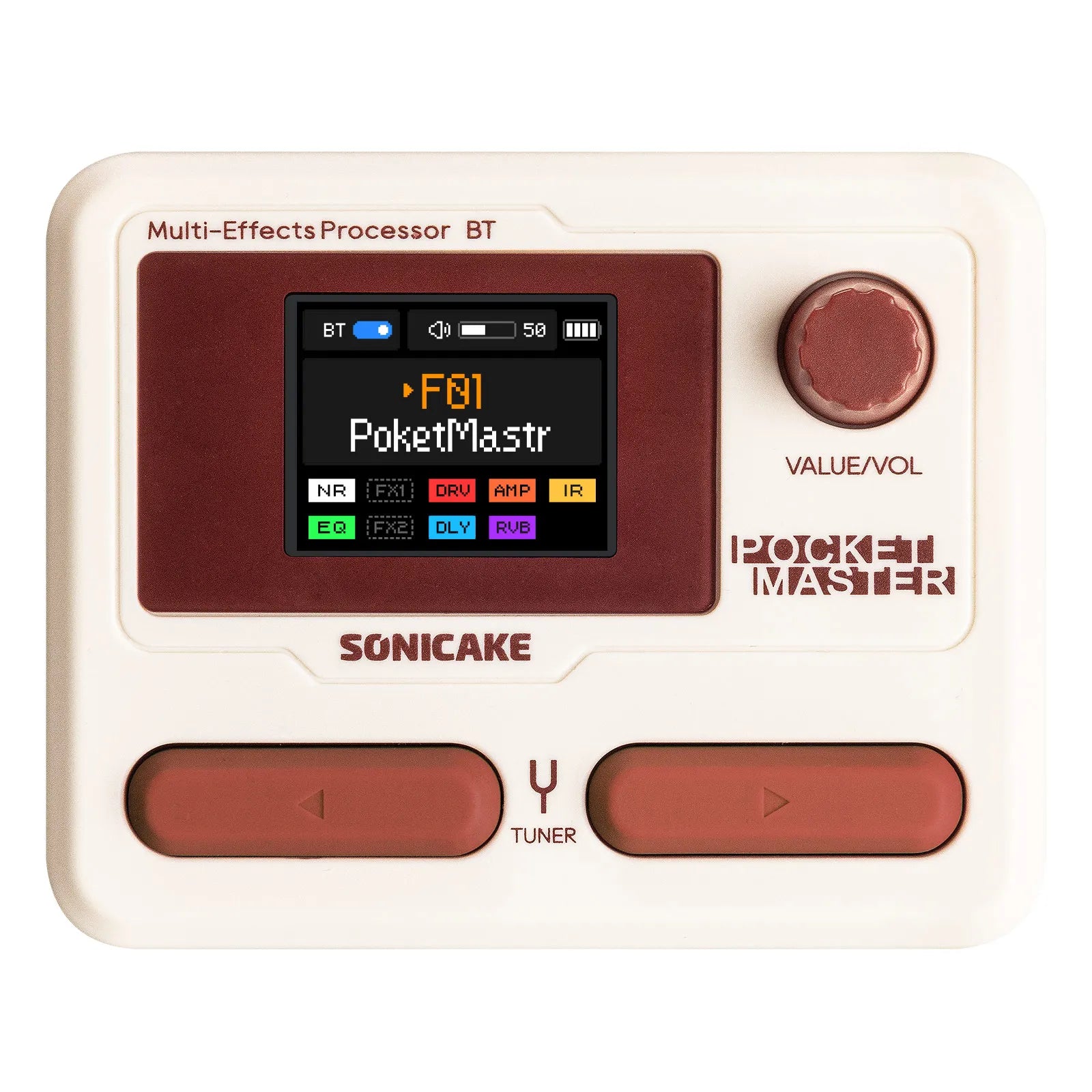Pedală de chitară SONICAKE Pocket Master cu efecte multiple și control prin aplicație