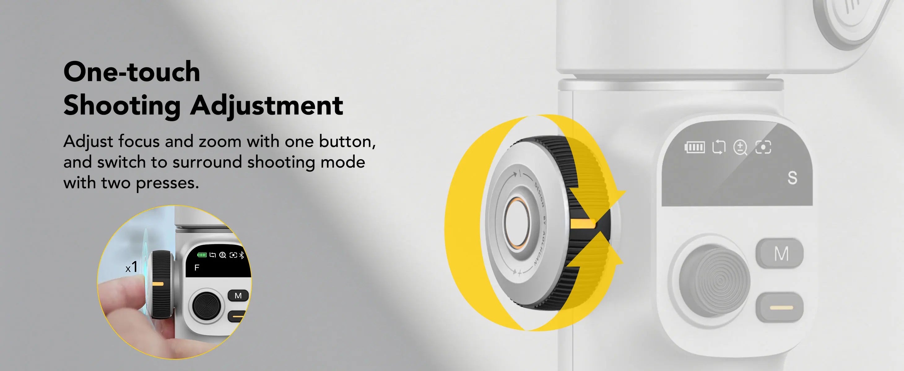 AOCHUAN Smart X2 chytrý smartphone 3osý stabilizátor gimbalu