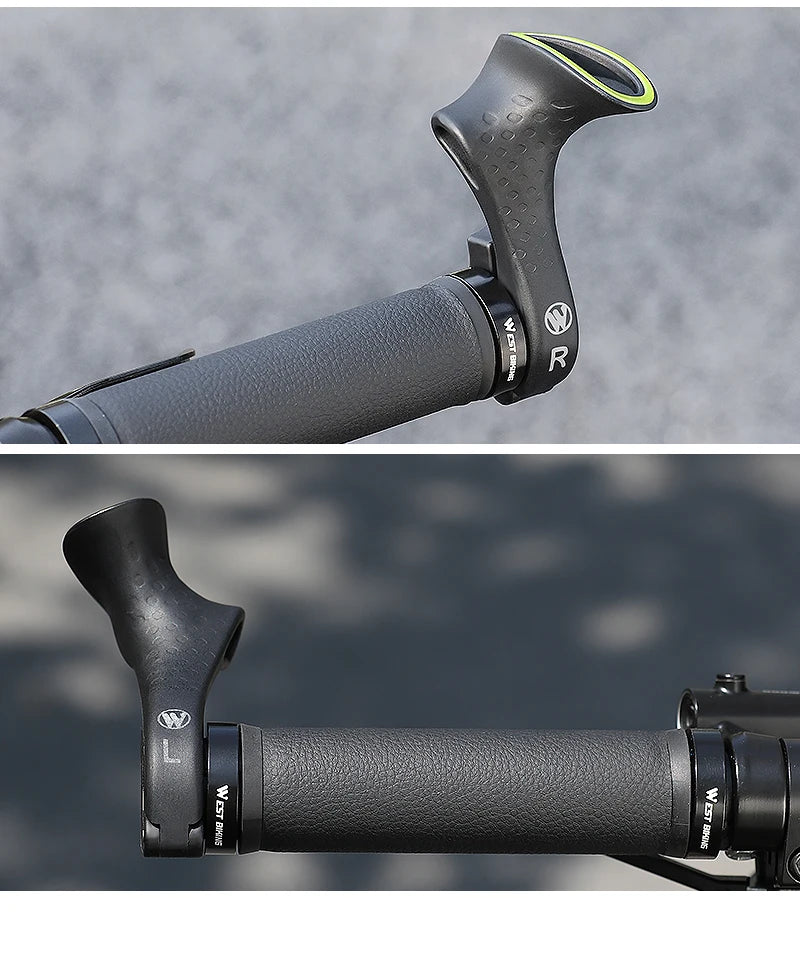 Extender ergonomici per manubrio bicicletta West Biking — coppia