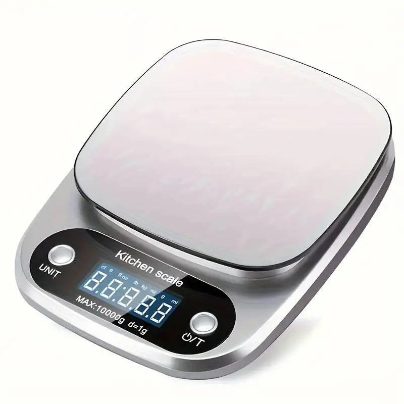 10kg Digital Kitchen Scale with Tare and Steel Platform