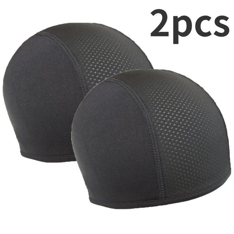 1/2pcs Motorcycle Helmet Inner Cap Hat Quick Dry Breathable Hat Racing Cap Under Helmet Beanie Cap Motocross Motor Helmet Hat 