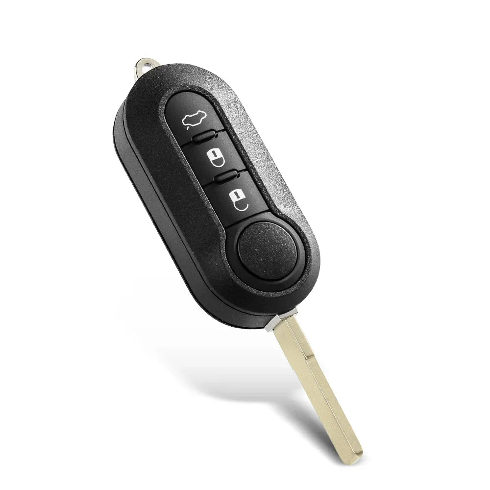 3 tlačidlový upravený diaľkový kľúč pre Fiat 500 Panda Punto Bravo Stilo Ducato, Citroën Jumper, Peugeot Boxer, SIP22 Flip Key