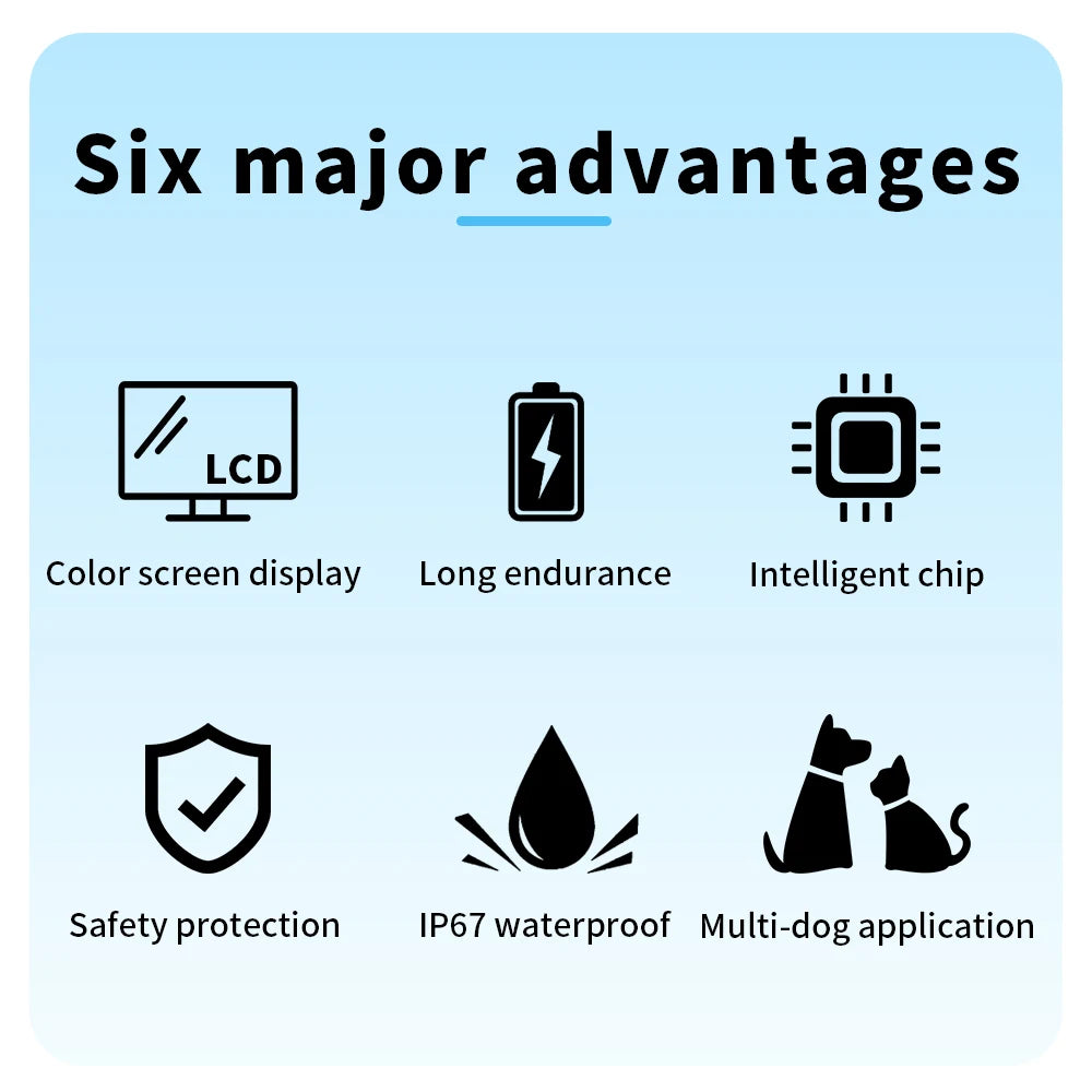 Automatic Anti Bark Dog Collar with Rechargeable Waterproof Design