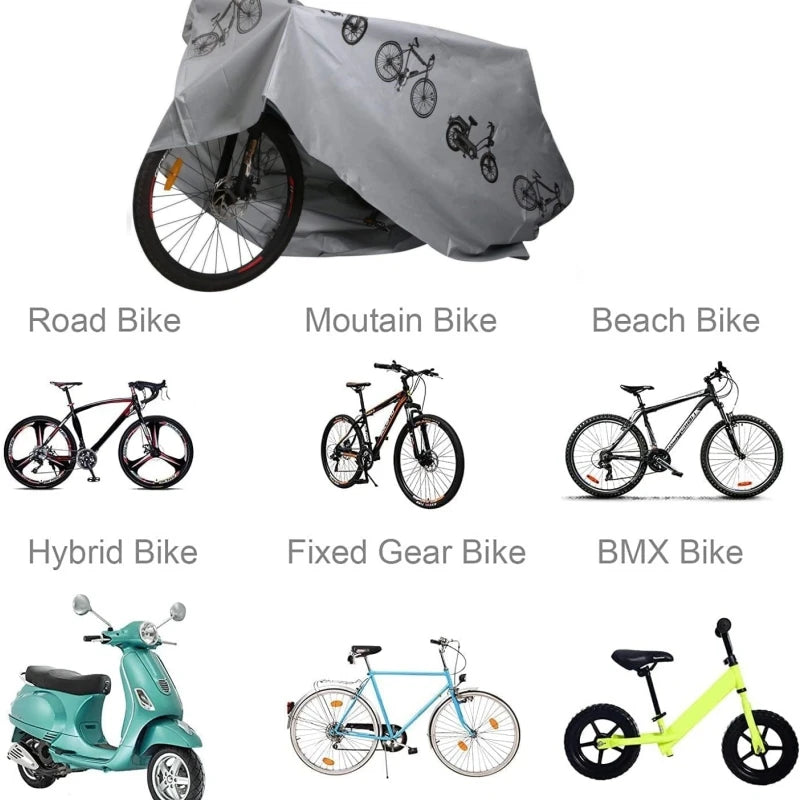 Bicycle Storage Cover, Black or Grey