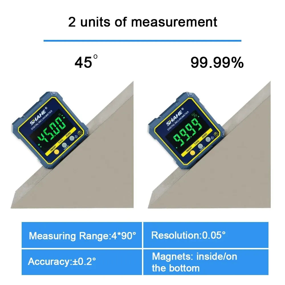 5315-90C Magnetic Digital Angle Gauge with Backlight