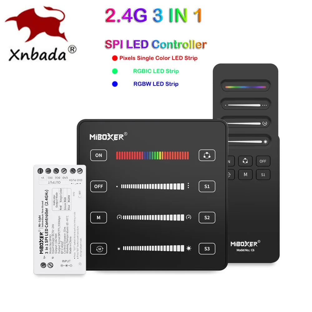 SPI Pixel LED Controller - SPIR3, B6 and C6 Options