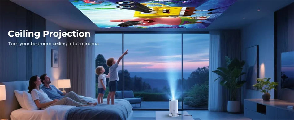 2026 Νέο HY300 Προβολέας 4K Android 11 Wifi6 290ANSI Allwinner H713 BT5.0 1080P 1280*720P Σινεμά Ουδέτερη φορητά Προβολείς Κήπος