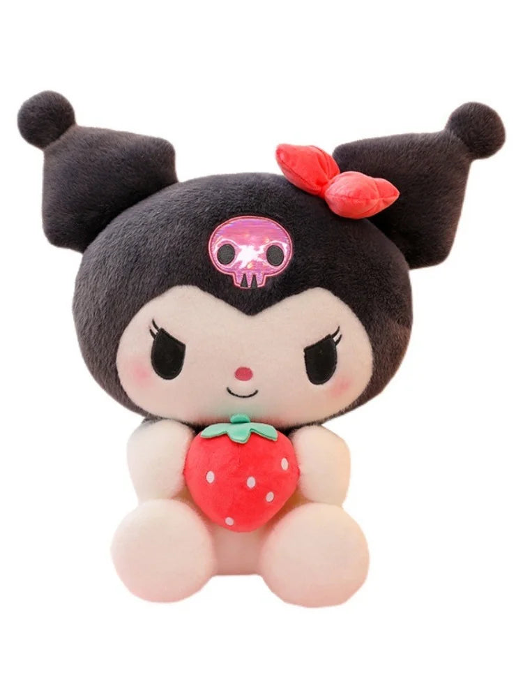 Sanrio Kuromi Plush Pillow – Strawberry Melody Edition