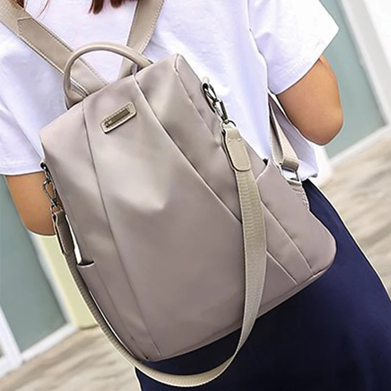 Neutral Style Backpack for Men and Women, with Three Carrying Straps, Suitable for Travel and Tourism Made of Nylon Material. 