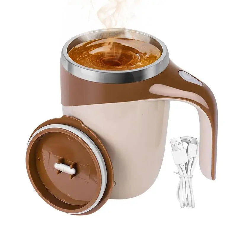 Magnetic Coffee Stirrer Mug Rechargeable Automatic Quiet Fast Stirring Cup With Lid