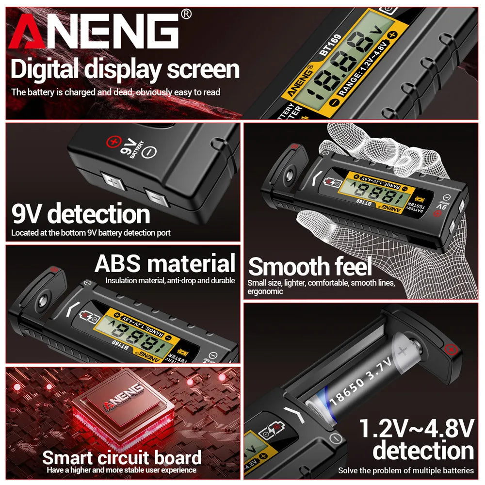 ANENG BT169 digital batteritestare