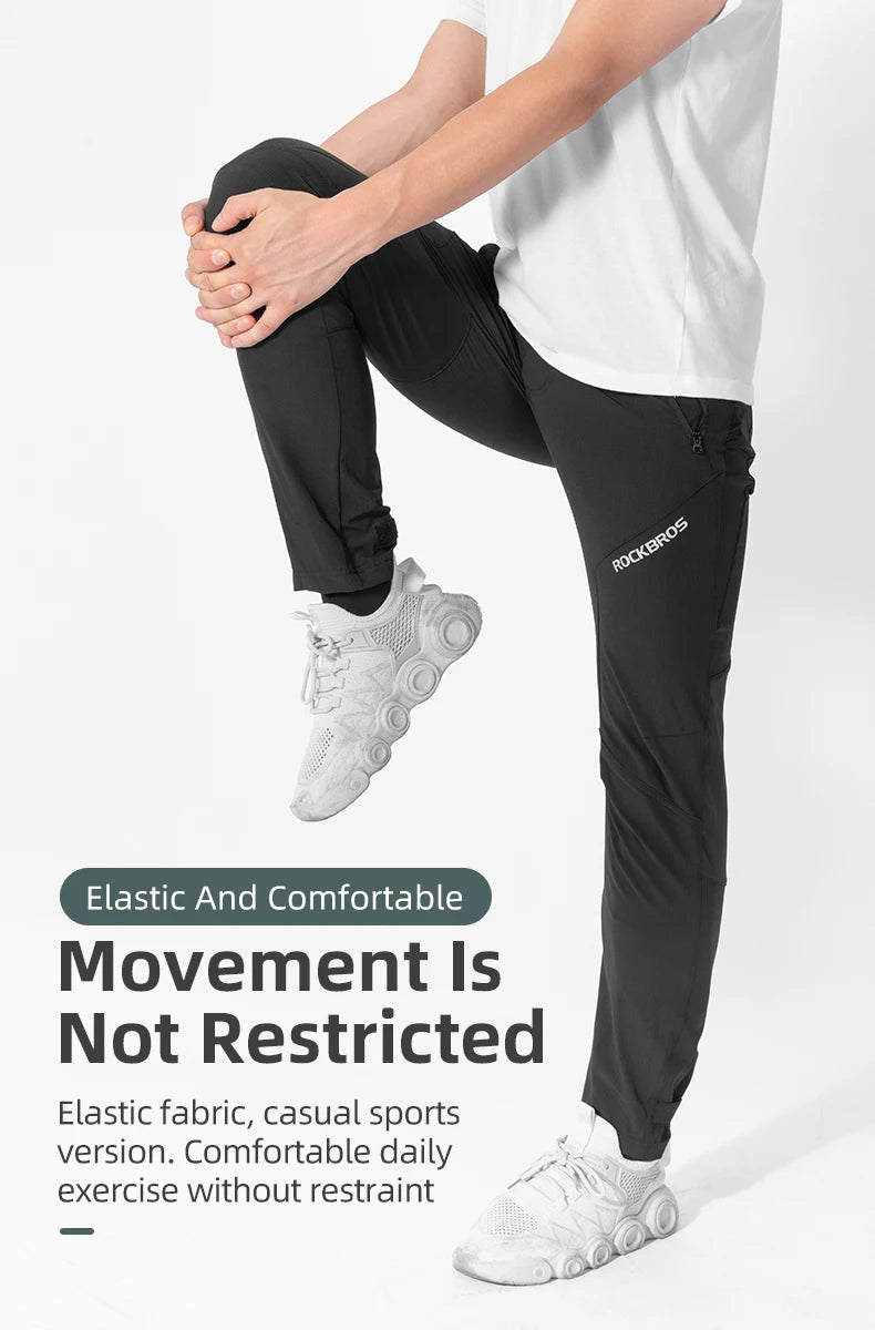 Men’s Cycling Pants with Elastic Waist and Stretch Fit