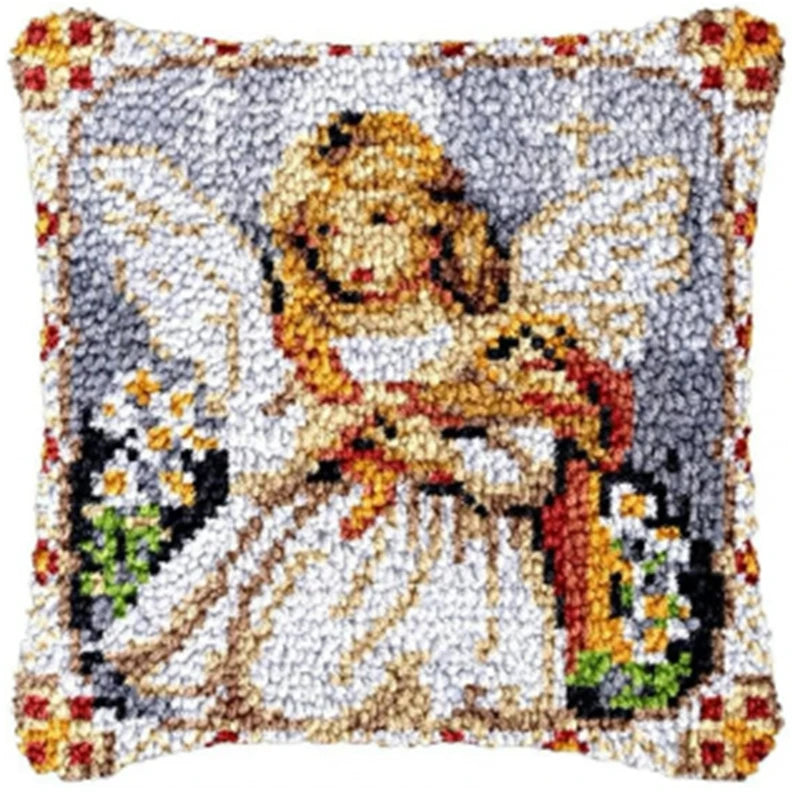 Καλούπι Κεντήματος Κουτιού 43 × 43 cm Latch Hook Cushion Craft Kit