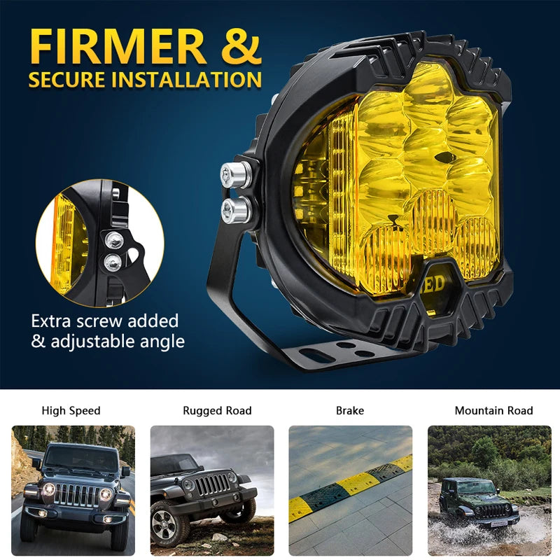 7 Inch LED Combo Driving Lamp for Off-Road Vehicles