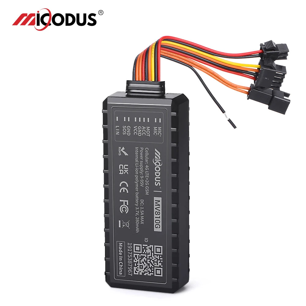 MiCODUS MV810G GPS tragač za vozila, GPS za motocikl, 9-95V, prekid goriva, 4G GPS tracker, mini vibracija, ACC, alarm SOS, PK J16
