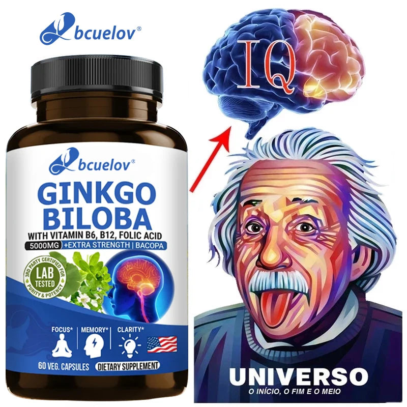 Ginkgo, suplimente de vitamina B6 și B12 capsule