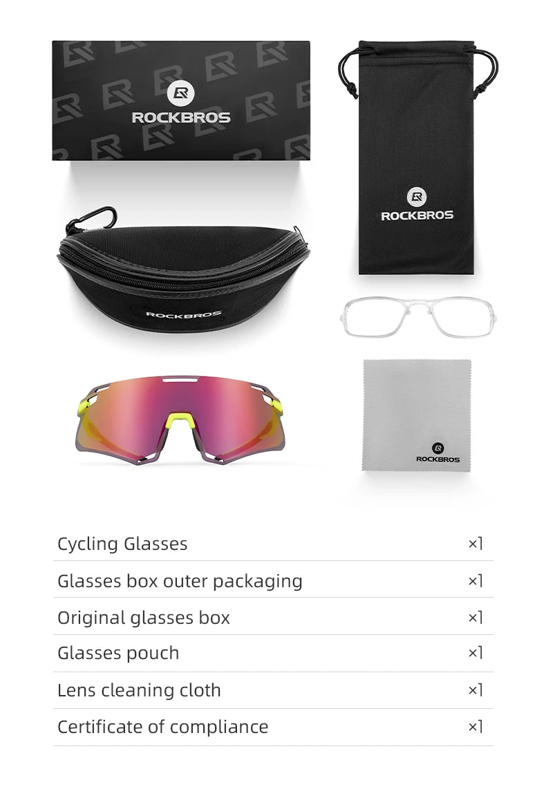 Photochromic Cycling Glasses with TR90 Frame