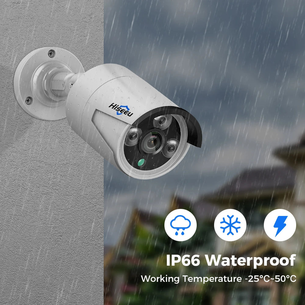 4MP/5MP PoE IP Security Camera with IR Night Vision