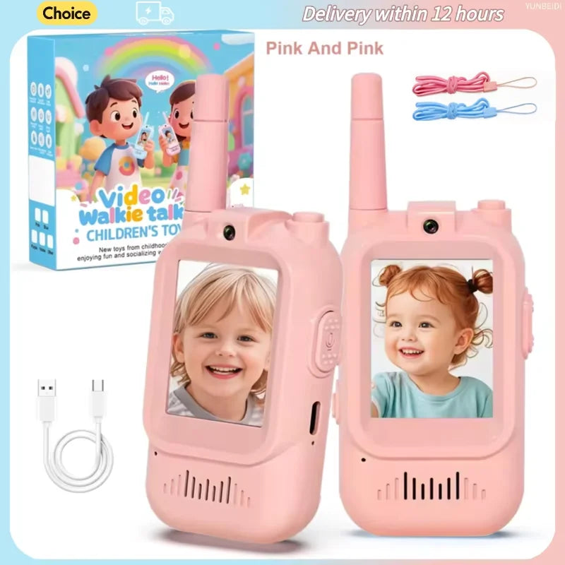Kinderen USB-C Video Walkietalkie Set
