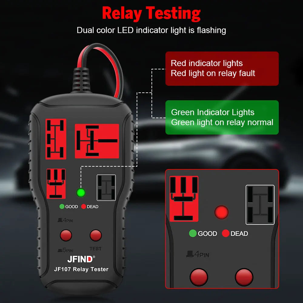 JF107 Automotive Relay Tester