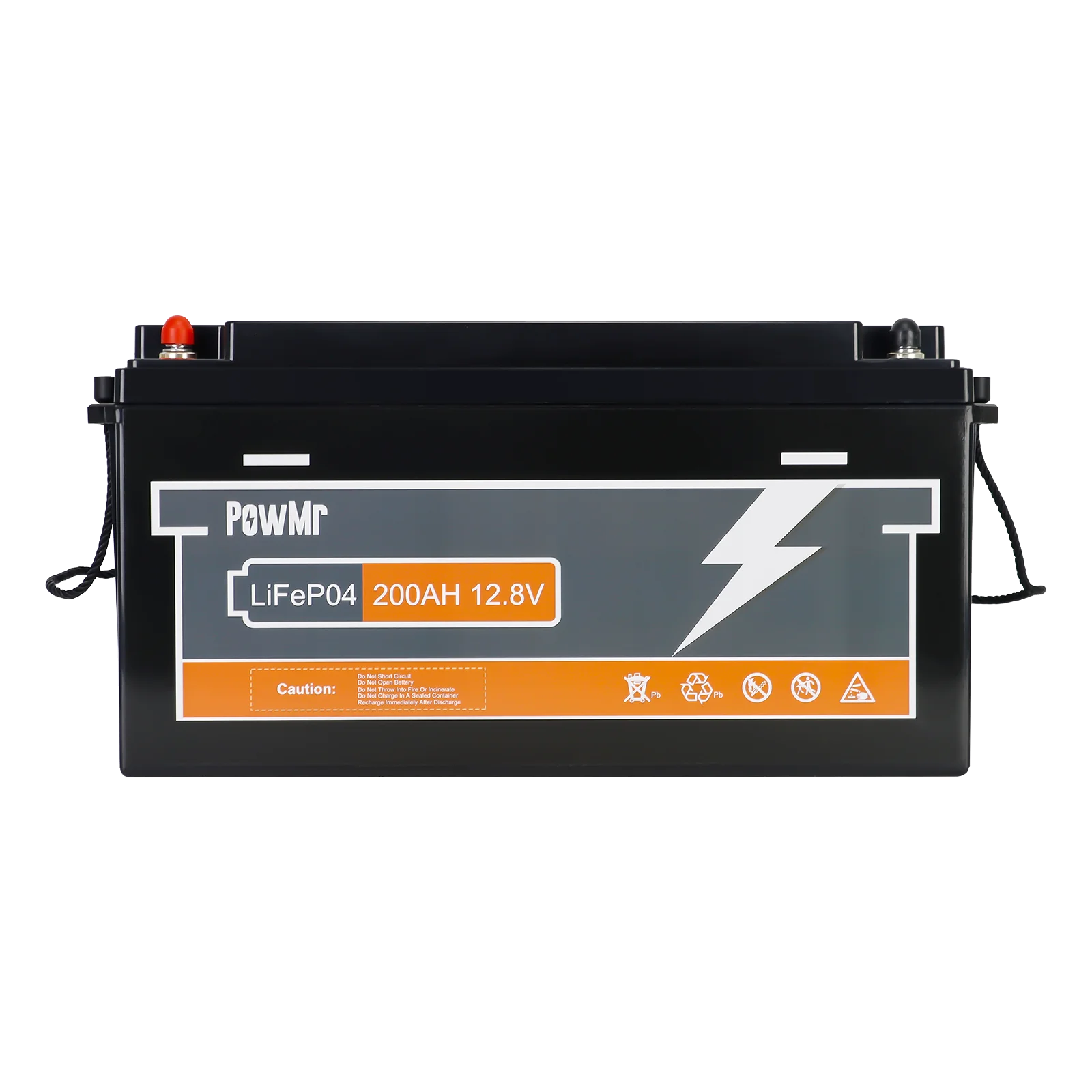 PowMr 25.6V 100Ah life 4 Battery 2560Wh Deep Cycle Lithium Iron Phosphate build-in BMS 6000 Cycles 100A Max Charge/Discharge for Solar Energy Storage RV Marine Boat Off-Grid System Replacement of LED Acid Battery