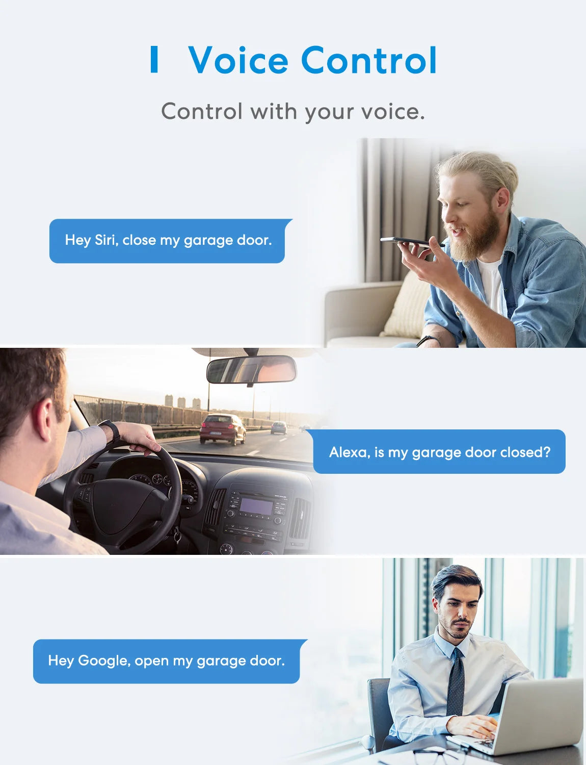 Meross HomeKit chytrý WiFi otevírač garážových vrat