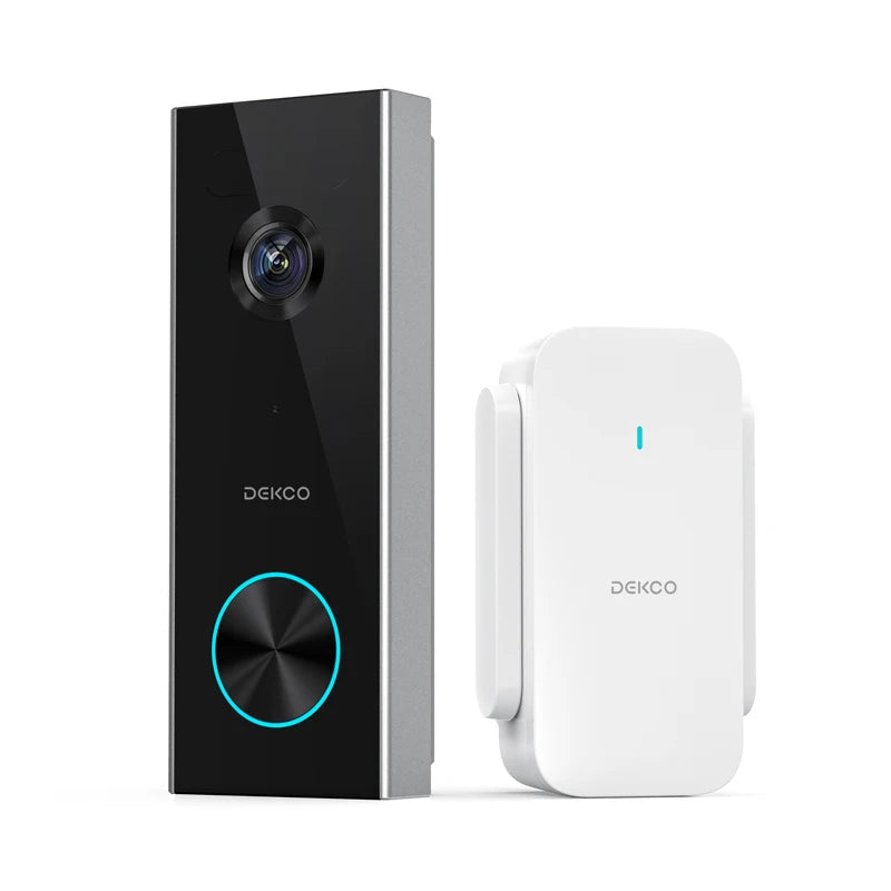 DEKCO 3MP WiFi Video Doorbell with 2-Way Audio and AI Detection