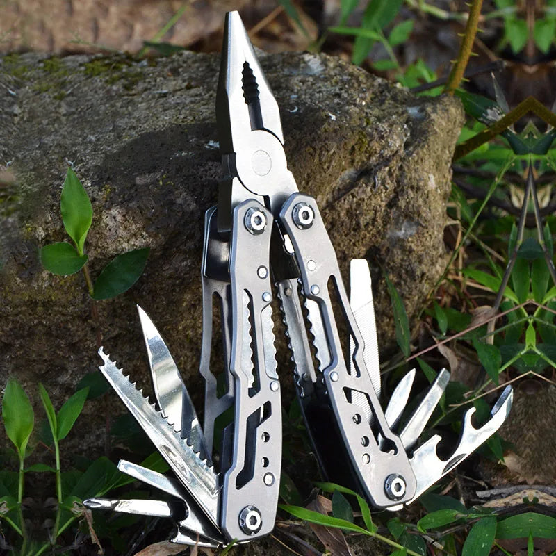 Folding Stainless-Steel Multi-Tool Pliers