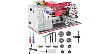 Mini metalinė tekinimo staklė su kintamu greičiu 550W–1100W, įvairių dydžių