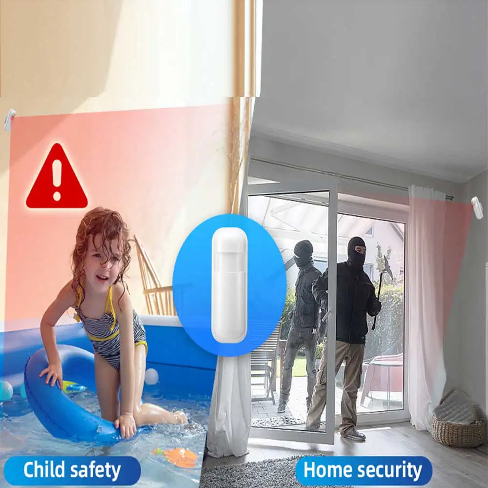 433MHZ PIR Sensor Home Alarm Motion Alarm Security System Wireless Connecting to The Alarm Host Battery Operated 