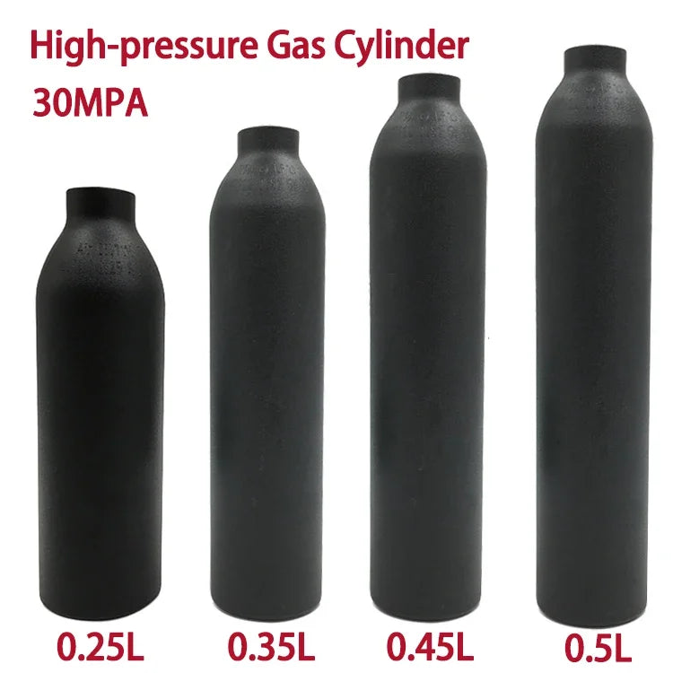 Bouteille en aluminium CO2 30MPa filetage M18×1,5 pour aquarium et usage gaz